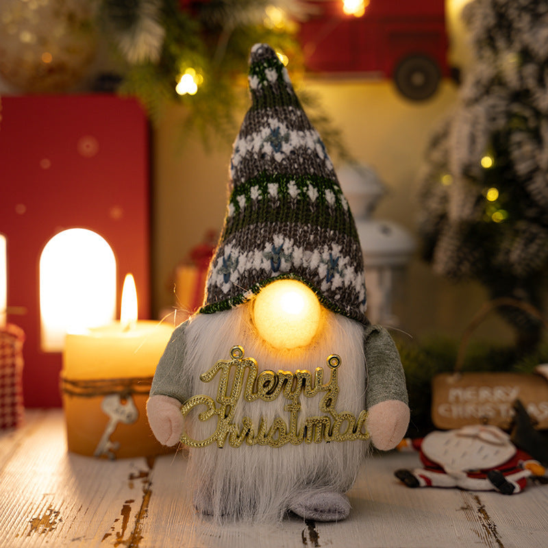 Festive Gnome With Glowing Nose
