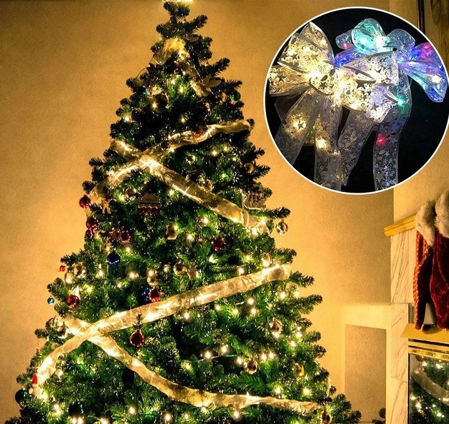 Christmas Ribbon Fairy Lights