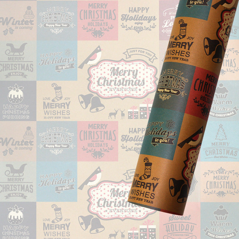 Retro Christmas Wrapping Paper