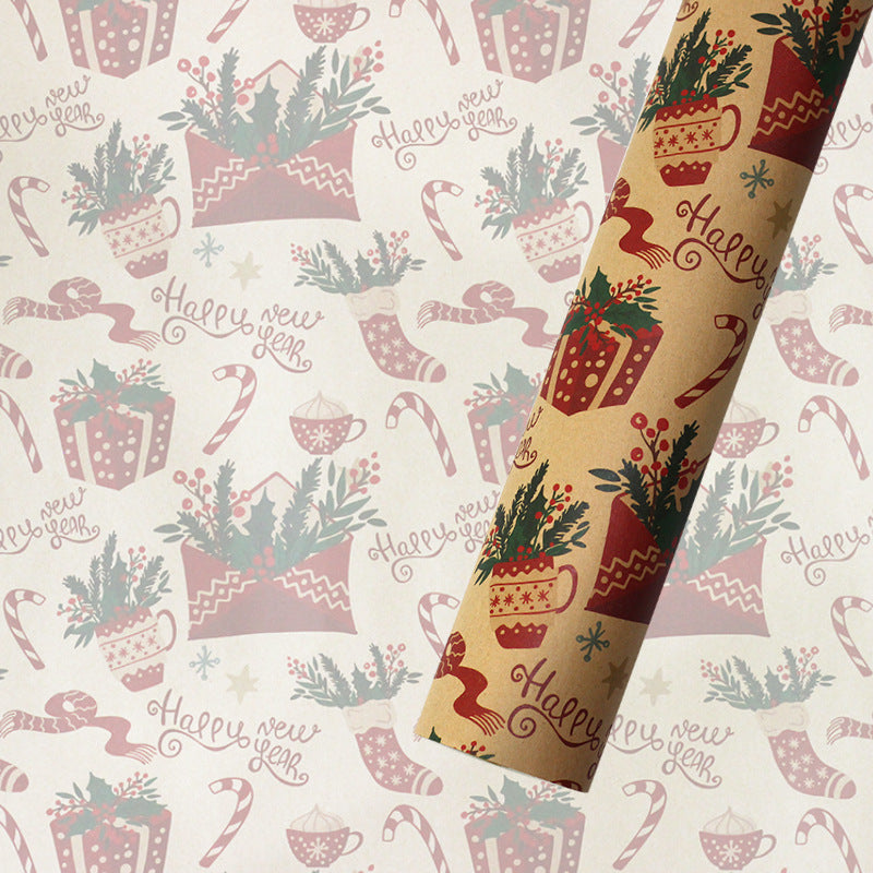 Retro Christmas Wrapping Paper