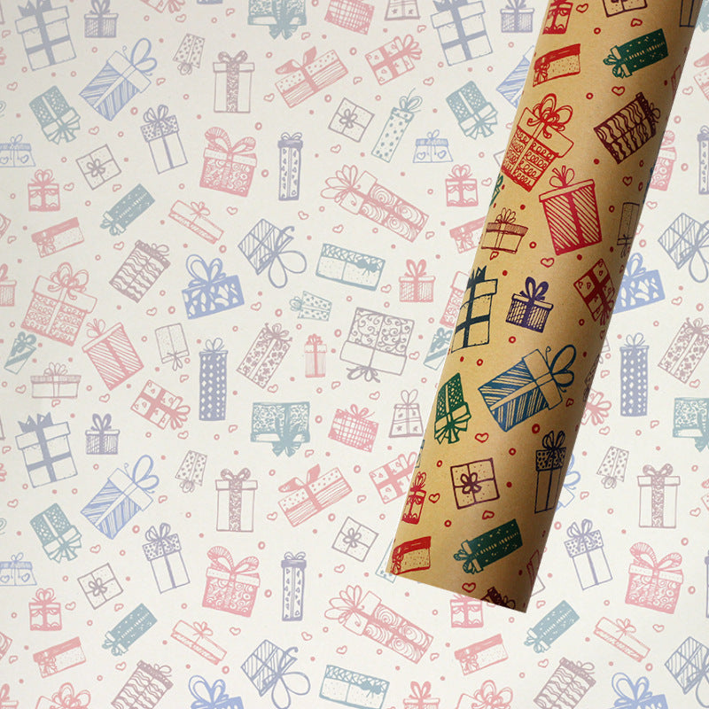 Retro Christmas Wrapping Paper