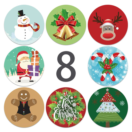 500 Christmas Holiday Stickers
