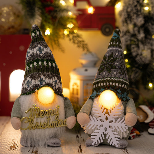Festive Gnome With Glowing Nose