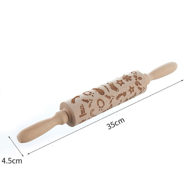 Christmas Embossed Rolling Pin