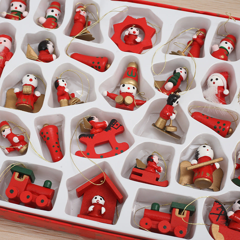 Wooden Christmas Tree Decorations