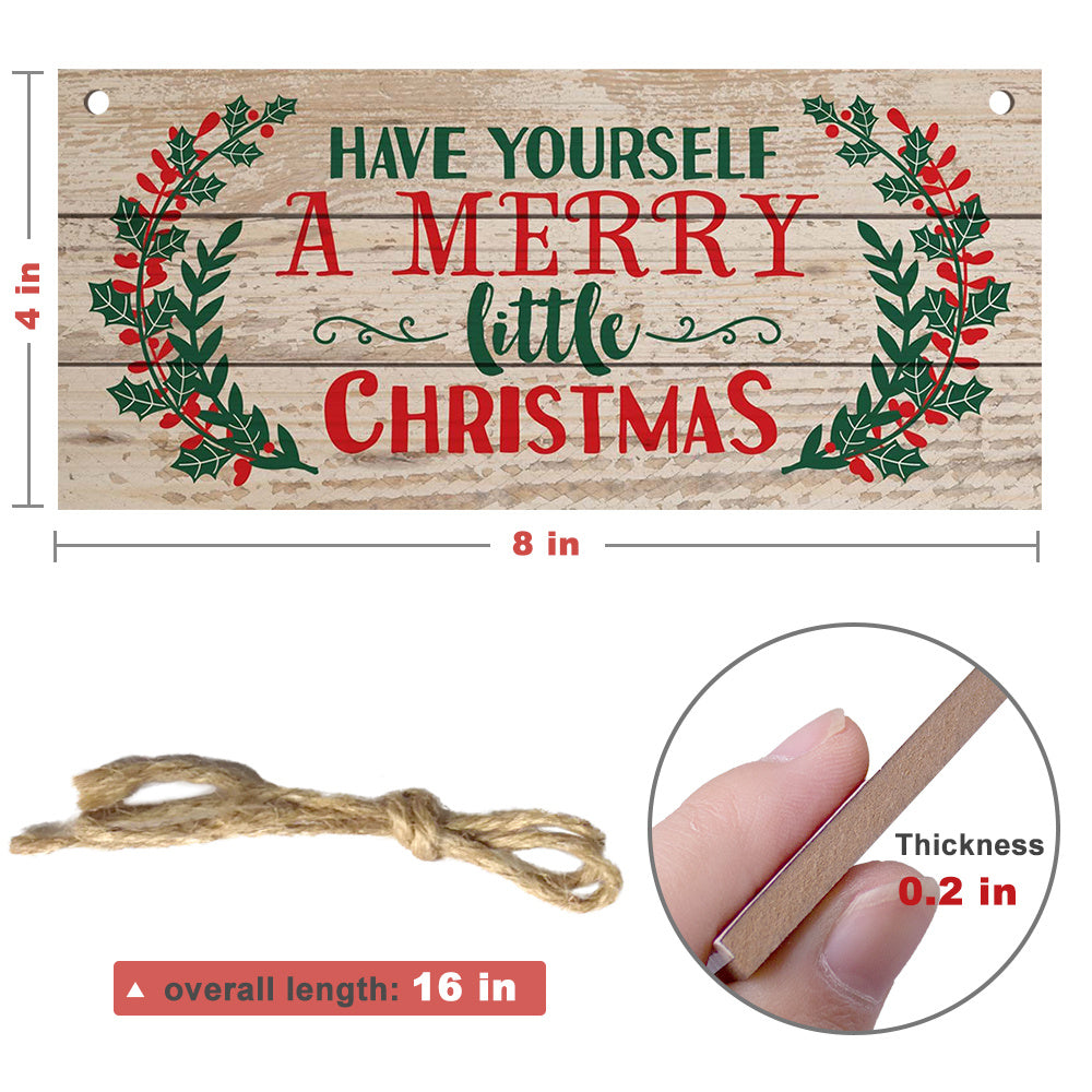 Merry Christmas Wooden Sign