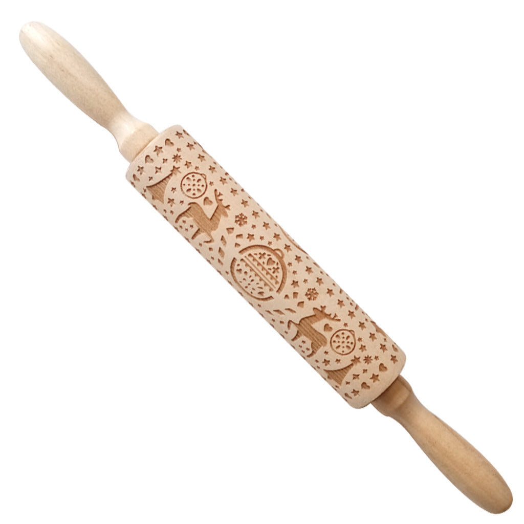 Christmas Embossed Rolling Pin