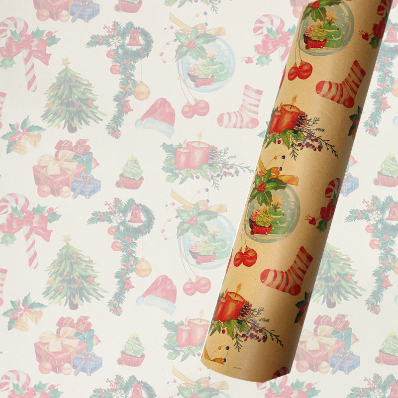 Retro Christmas Wrapping Paper