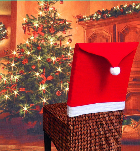 High Quality Christmas Hat Chair Set - 6 Pcs