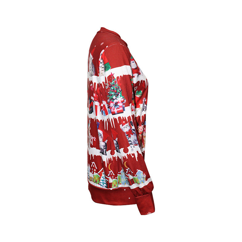 Women’s Festive Cat Sweatshirt
