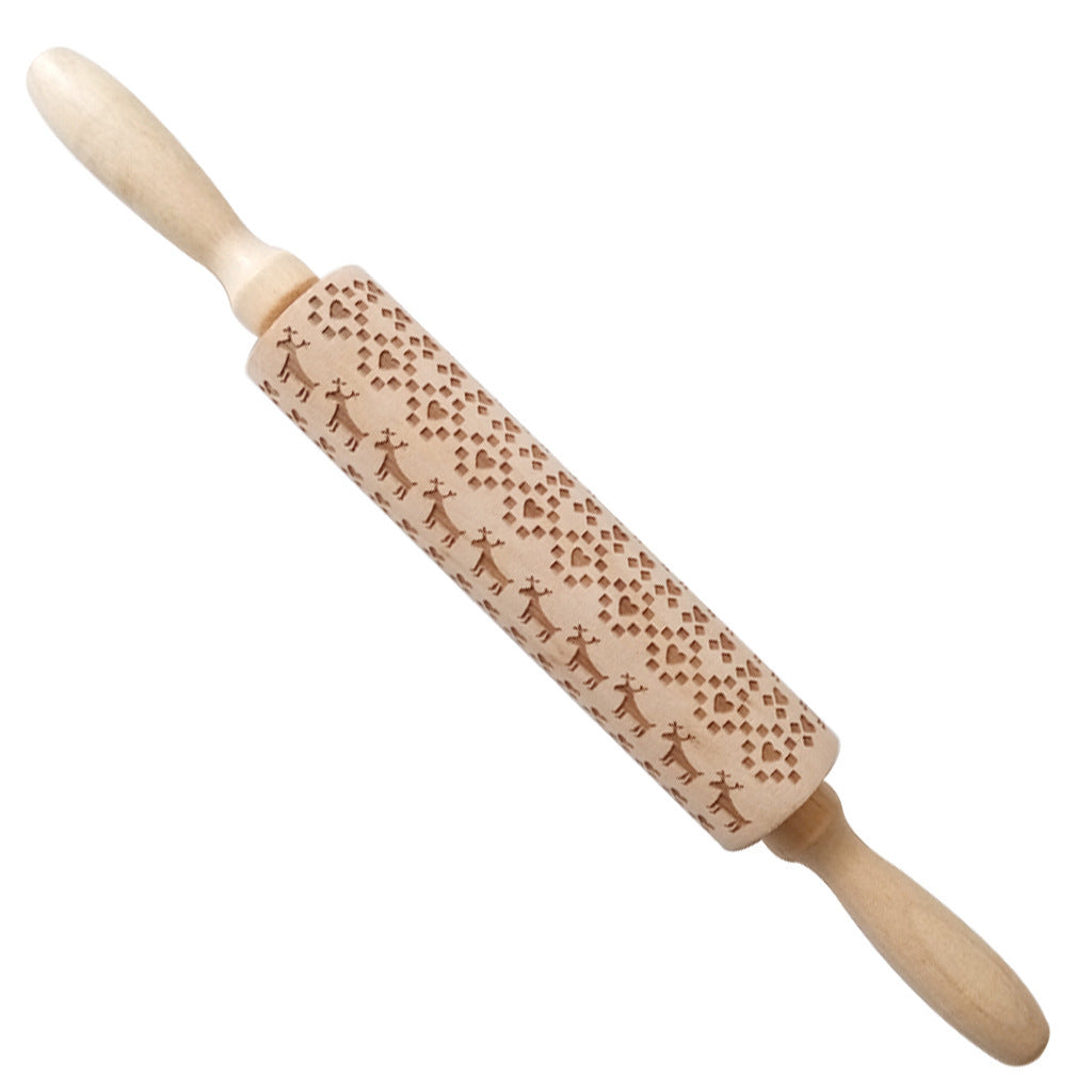 Christmas Embossed Rolling Pin