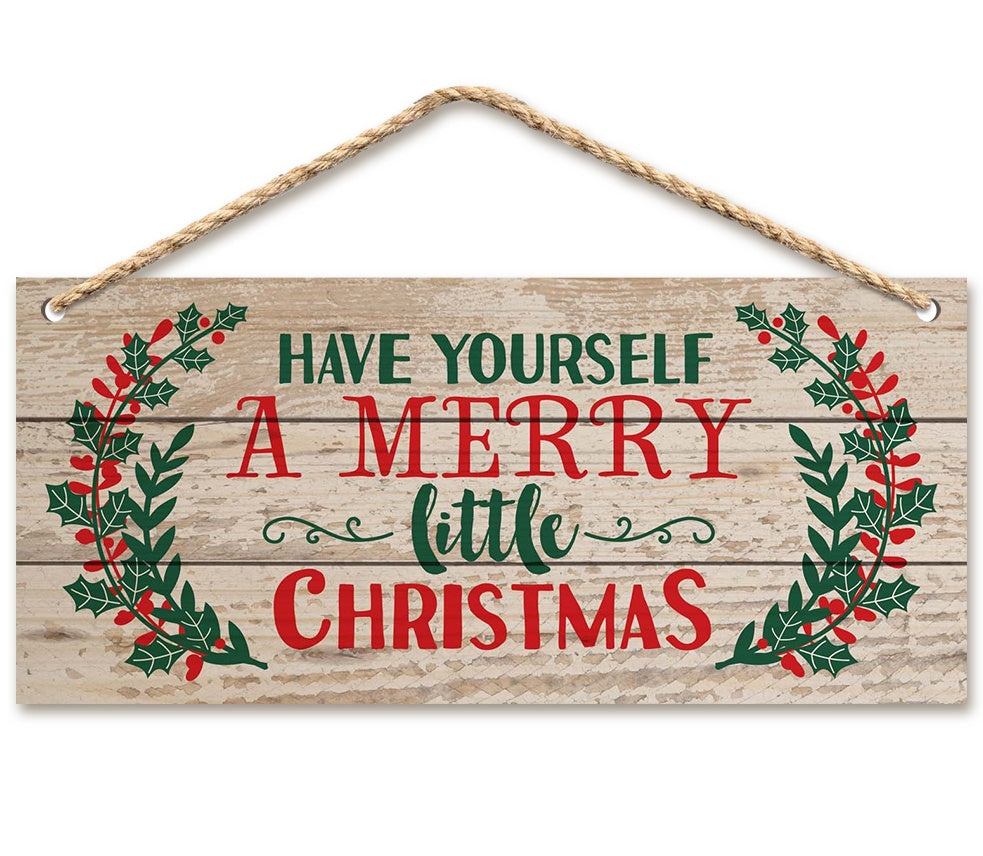 Merry Christmas Wooden Sign
