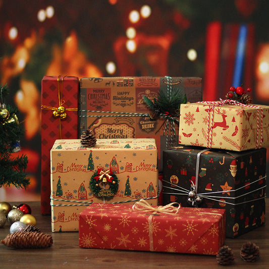 Retro Christmas Wrapping Paper