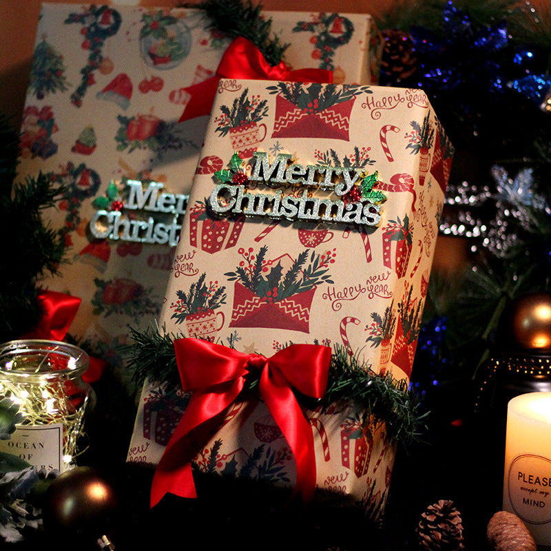 Retro Christmas Wrapping Paper