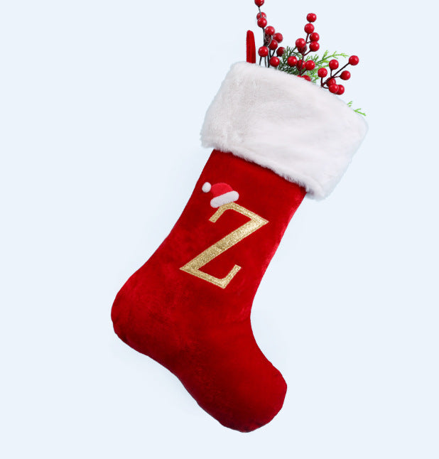 Lettered Christmas Stockings