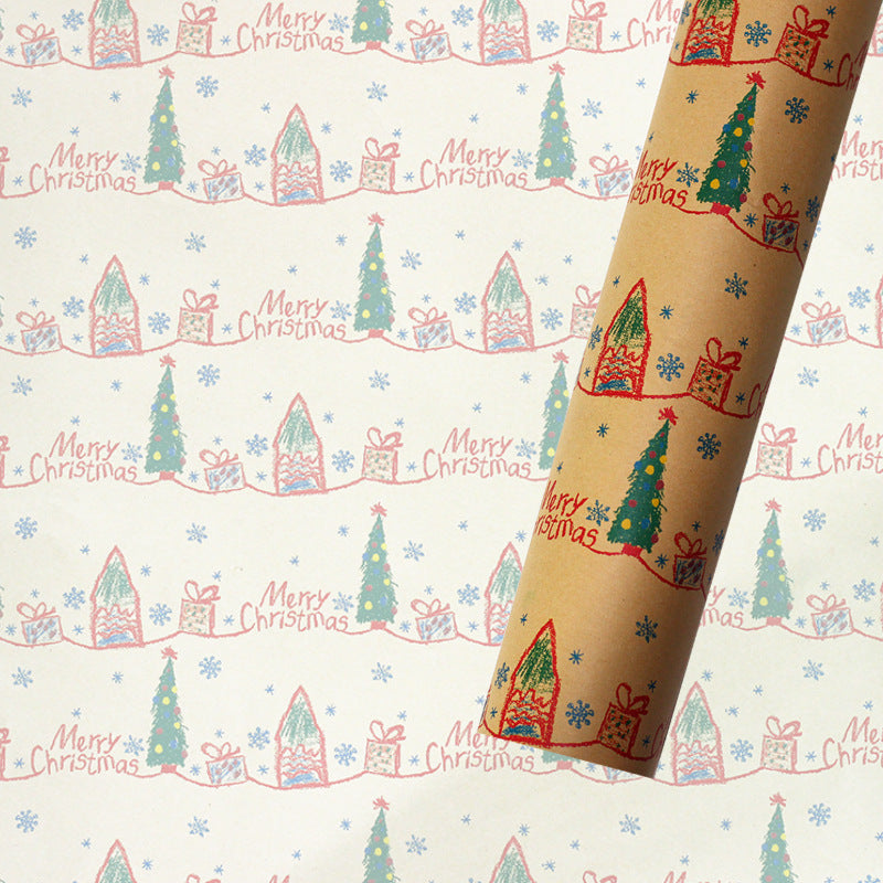 Retro Christmas Wrapping Paper