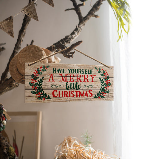 Merry Christmas Wooden Sign