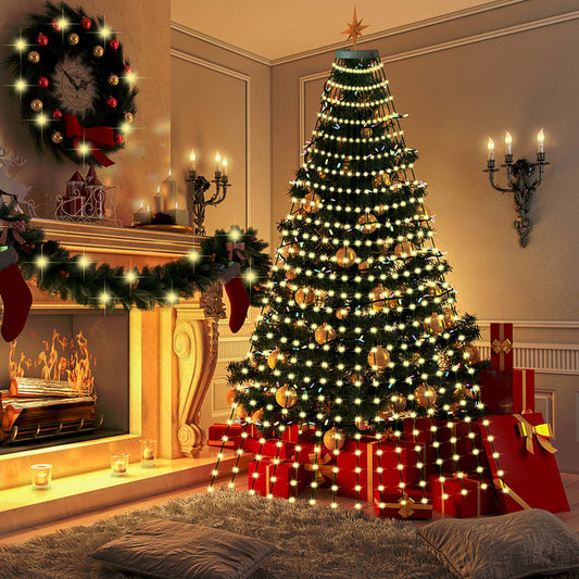 Christmas Tree String Lights - Courtyard Layout