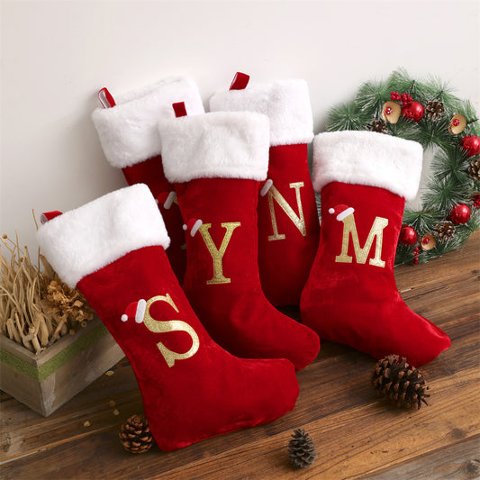 Lettered Christmas Stockings