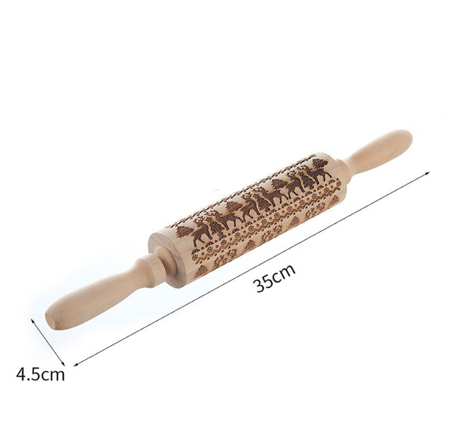 Christmas Embossed Rolling Pin