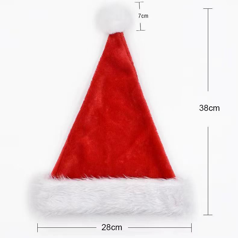 Plush Christmas Hats - Various Colours