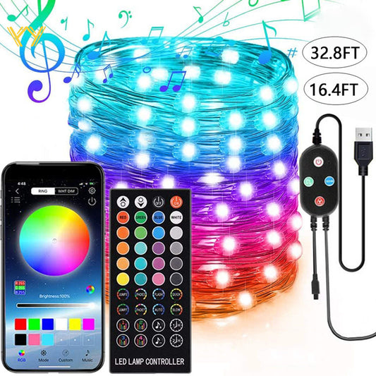 App-Controlled Music Fairy Lights – USB Powered