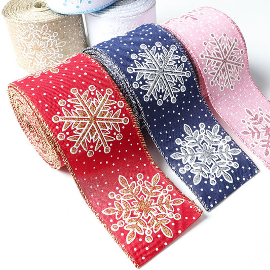 Snowflake Ribbon Decoration - 9 Metres