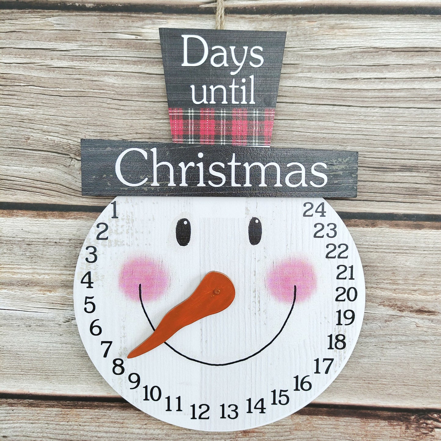 Wooden Christmas Countdown