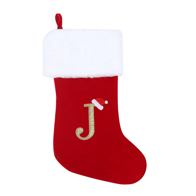 Lettered Christmas Stockings