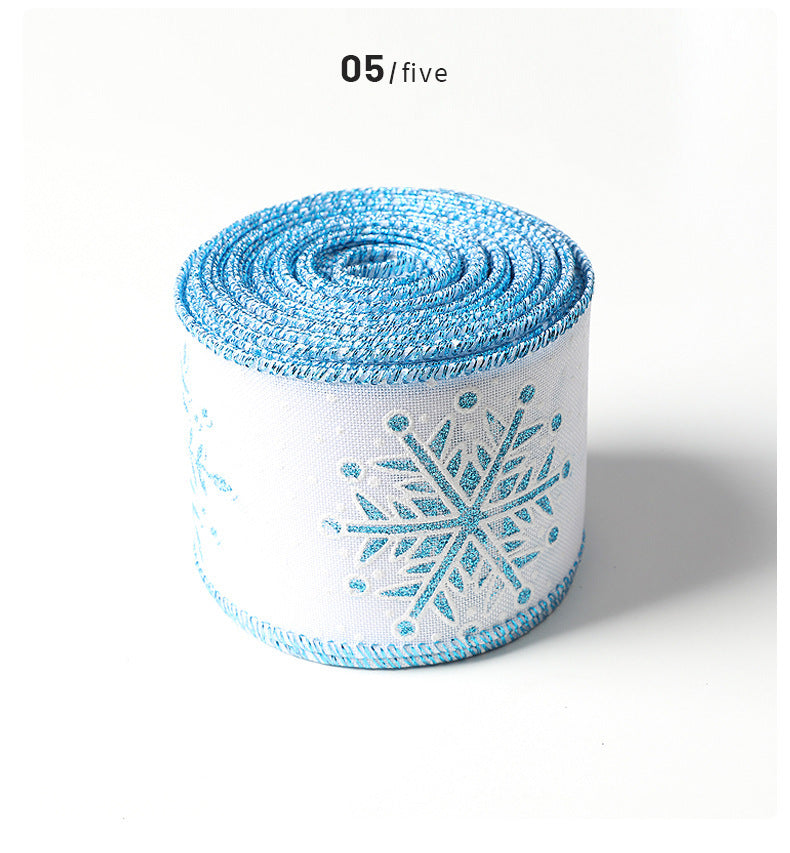 Snowflake Ribbon Decoration - 9 Metres