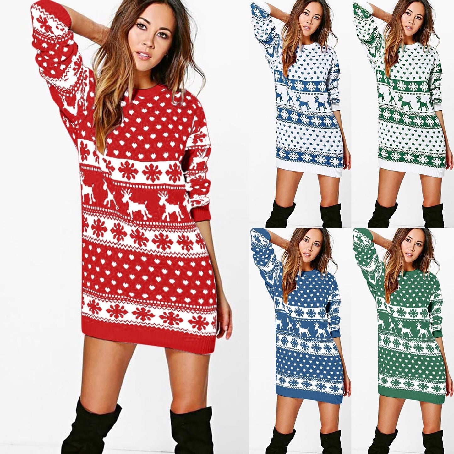 Long Sleeved Women's Christmas Dress